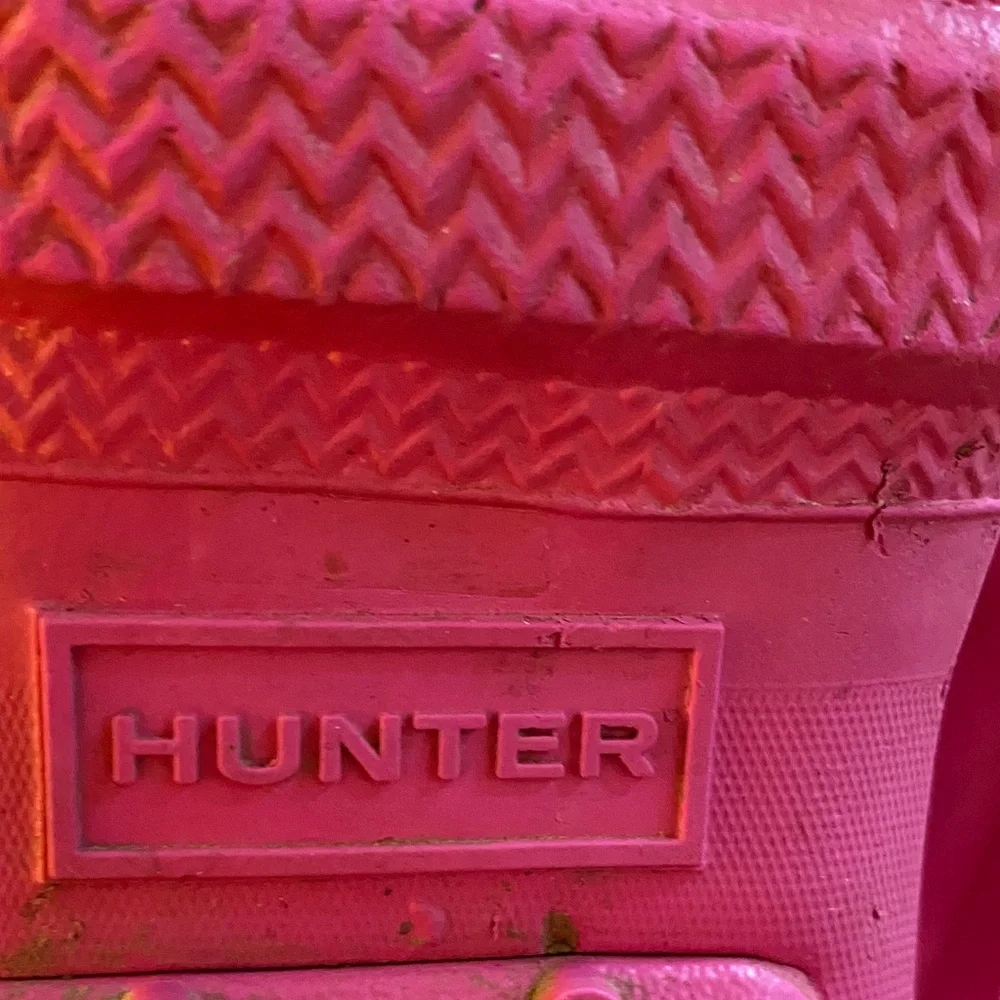 Hunter girl Fuchsia Waterproof tall rain Boots